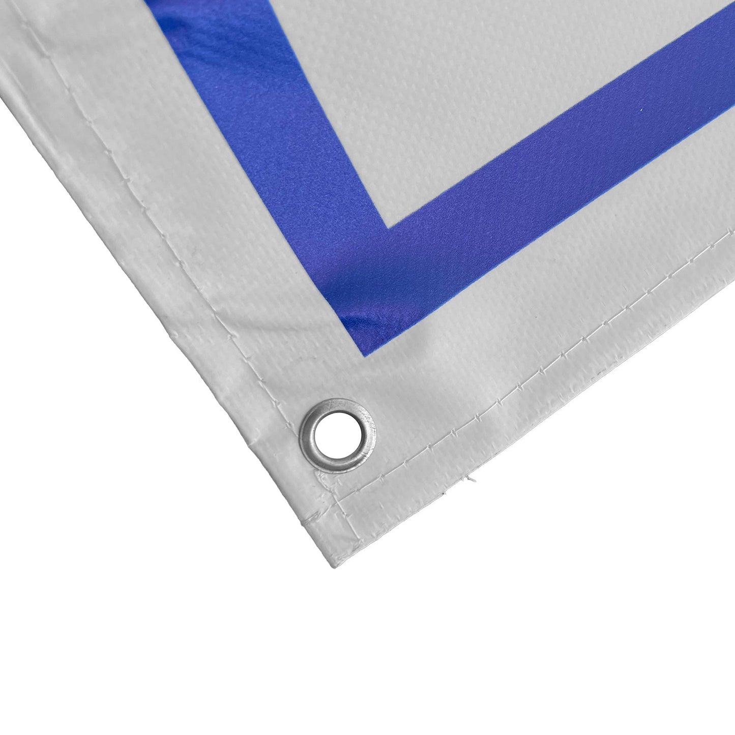 Ford Motorsport Early 1980s Style 3-Color Blue Logo Garage Wall Banner Sign 67.5" x 28"