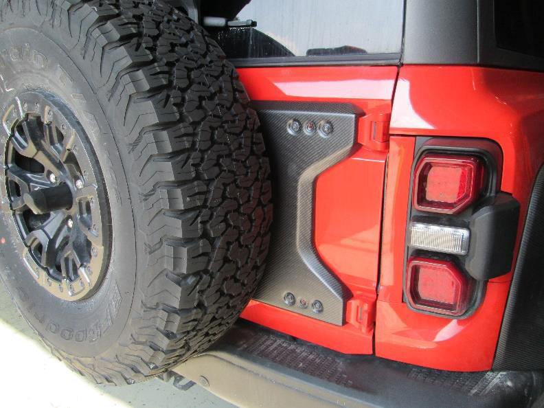 2022-2024 Bronco Raptor Ford Performance M-16600-BG Carbon Fiber Rear Tailgate Applique Gloss Finish