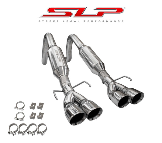 2005-2008 C6 Corvette SLP LoudMouth 2 Dual Axle Back 3.5" Quad Tip Exhaust 31078