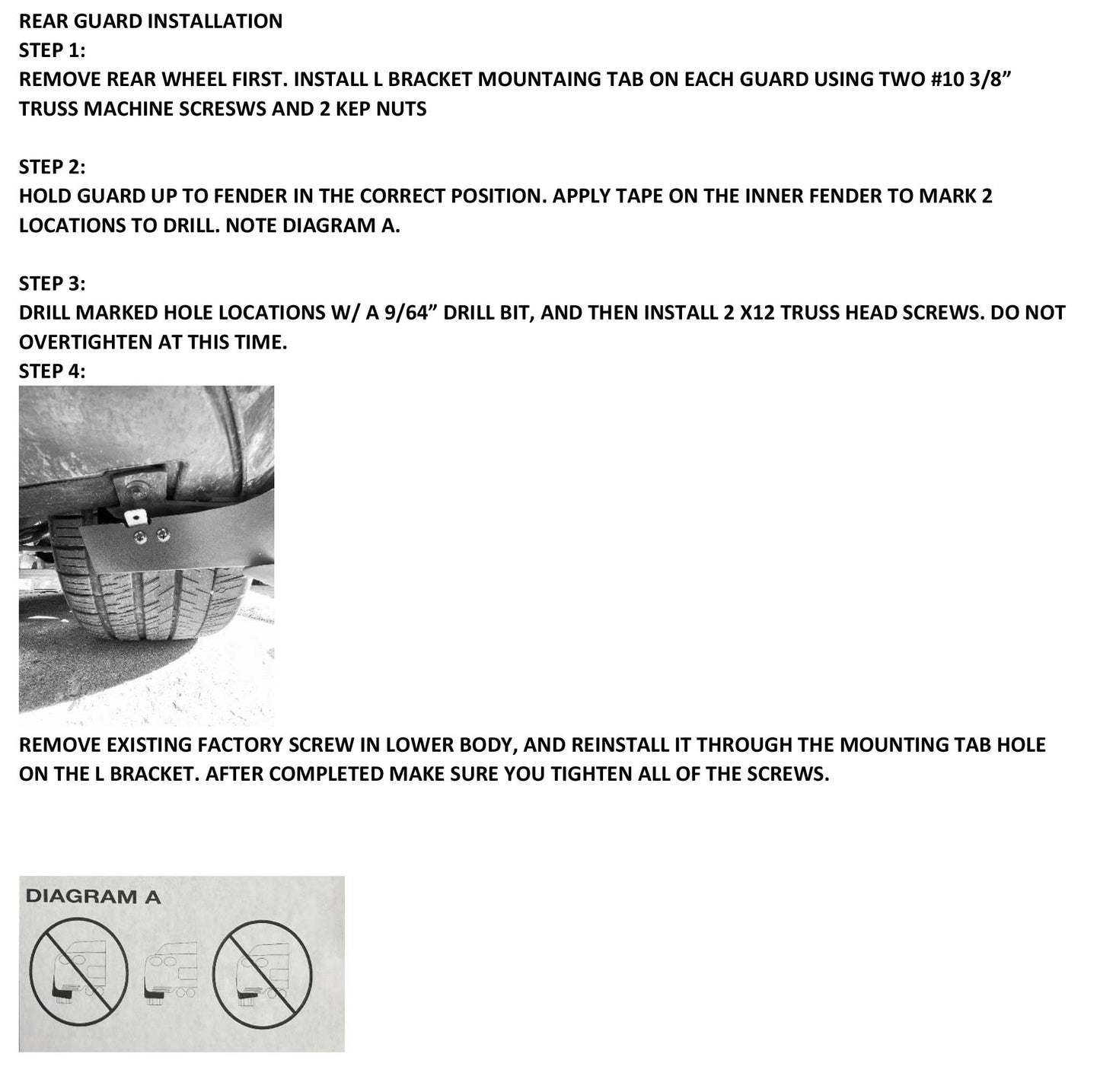 2020-2023 Corvette C8 Rear Splash Guards Mud Flaps Unpainted LH RH Pair