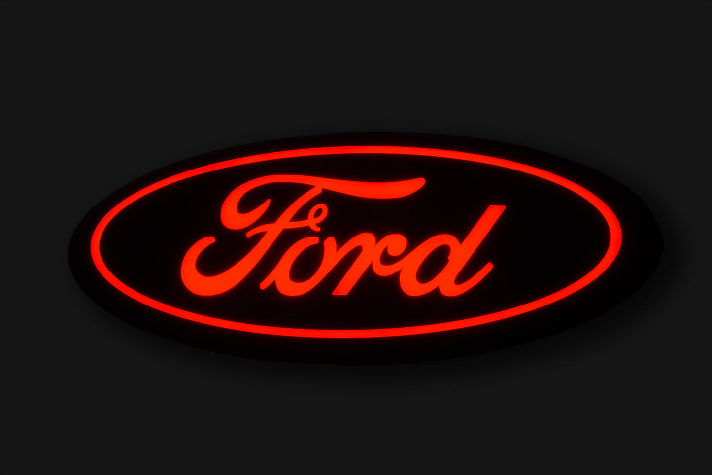 2020-2022 Ford F250 F350 F450 Super Duty Red LED Light Up Rear Tailgate Emblem