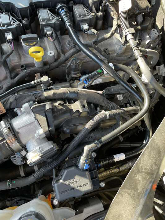 2024 Mustang 2.3L Ecoboost OEM M-6766-A23D LH RH Engine Air Oil Separators Pair