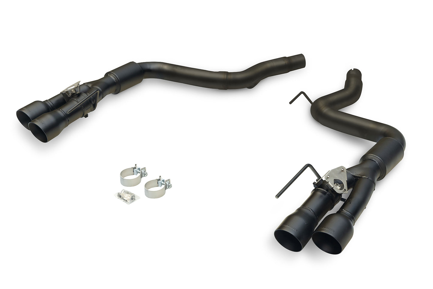 2024-2025 Mustang Flowmaster Outlaw Axle Back Active Exhaust 4" Black Quad Tips