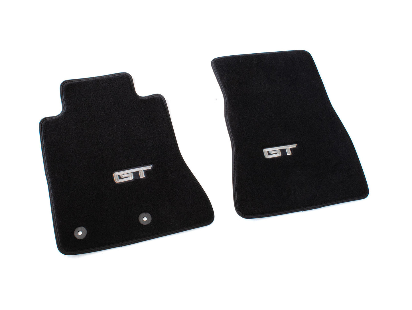 2015-2025 Ford Mustang GT OEM PR3Z-6313300-CG 2pc Front Floor Mats Black w/ Logo