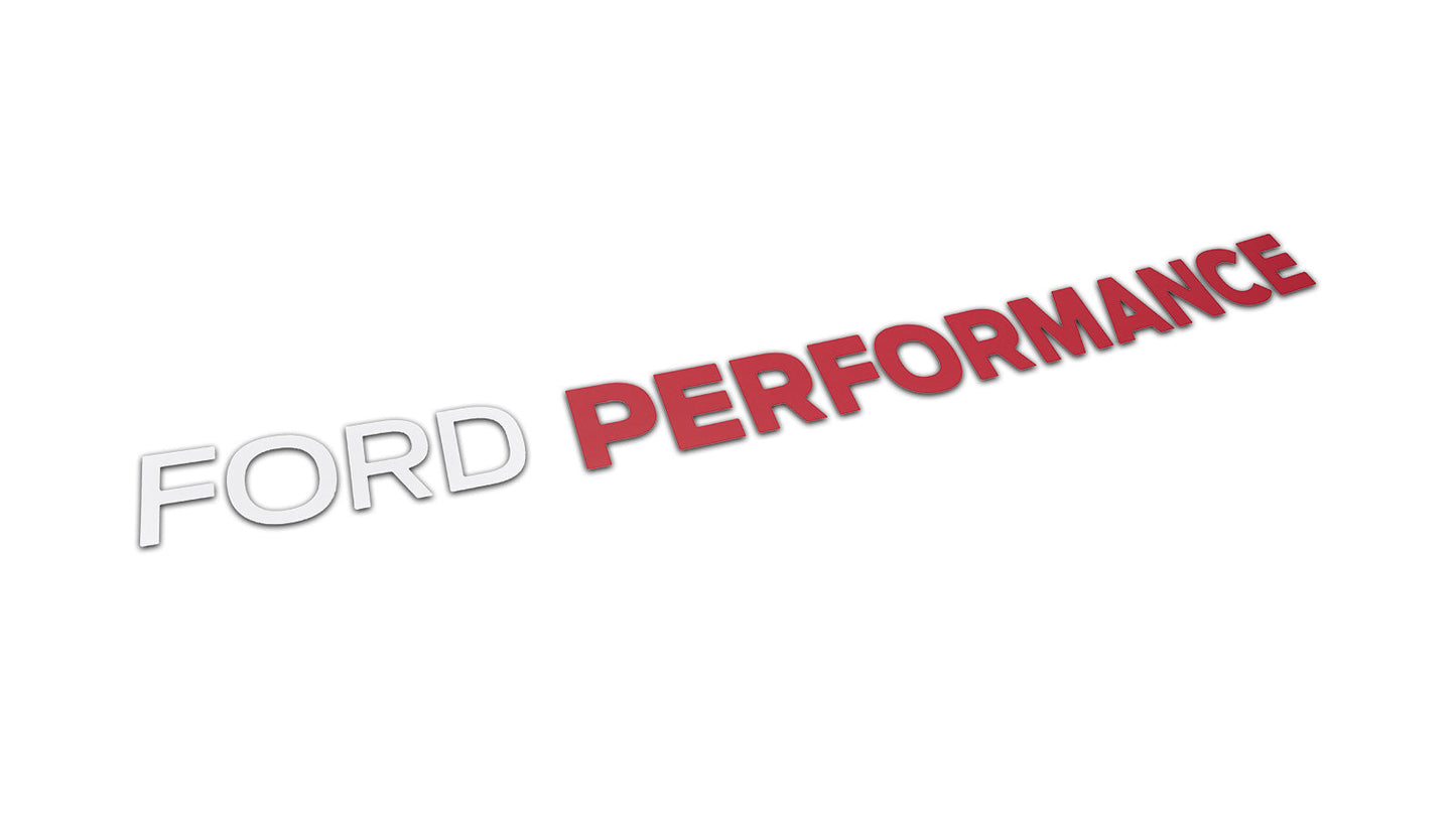 2021-2025 F-150 Ford Performance OEM Front Windshield Banner Decal White & Red