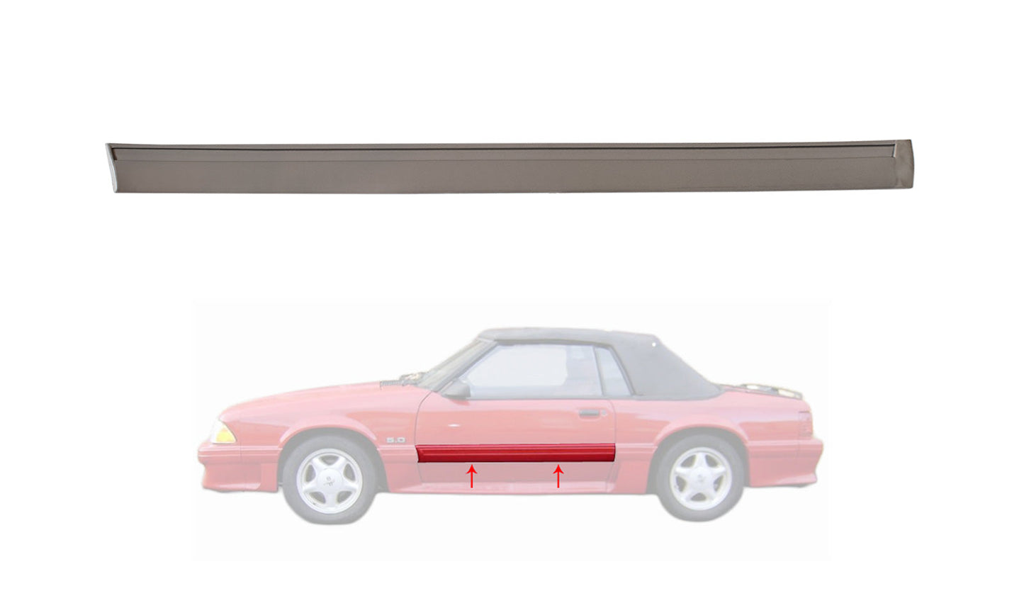 1987-1993 Mustang GT Door Body Side Trim Molding Moulding - LH Driver's Side