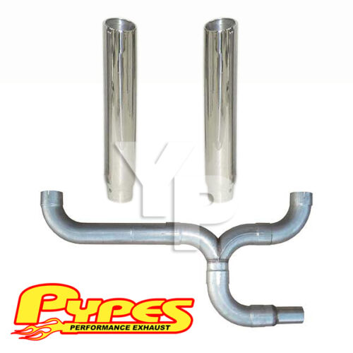 6" Slant Double Stack Stainless Pypes Exhaust Kit Chevy 2500 3500 Diesel Truck