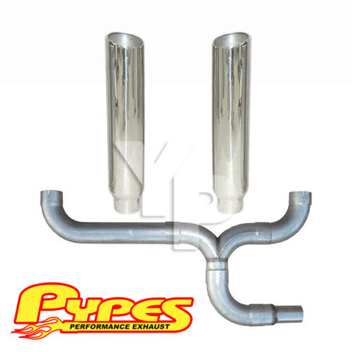 7" Slant Double Stack Stainless Pypes Exhaust Kit Chevy 2500 3500 Diesel Truck