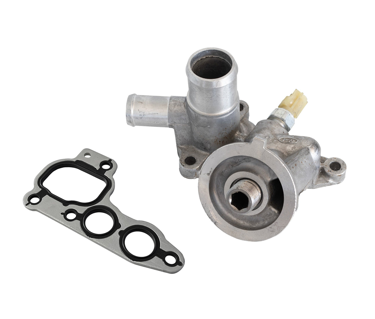 5.4L V8 OEM Ford 2L1Z-6881-CA Engine Oil Filter Adapter Cooler Housing & Sensor w/ Gasket