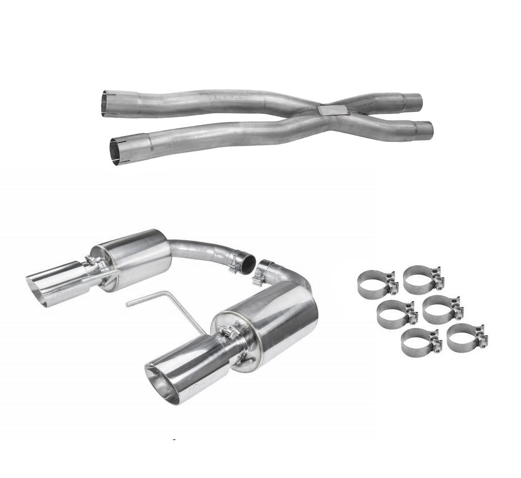 2024-2025 Mustang 5.0 GT Pypes X-Pipe & Axle Back Exhaust System Kit