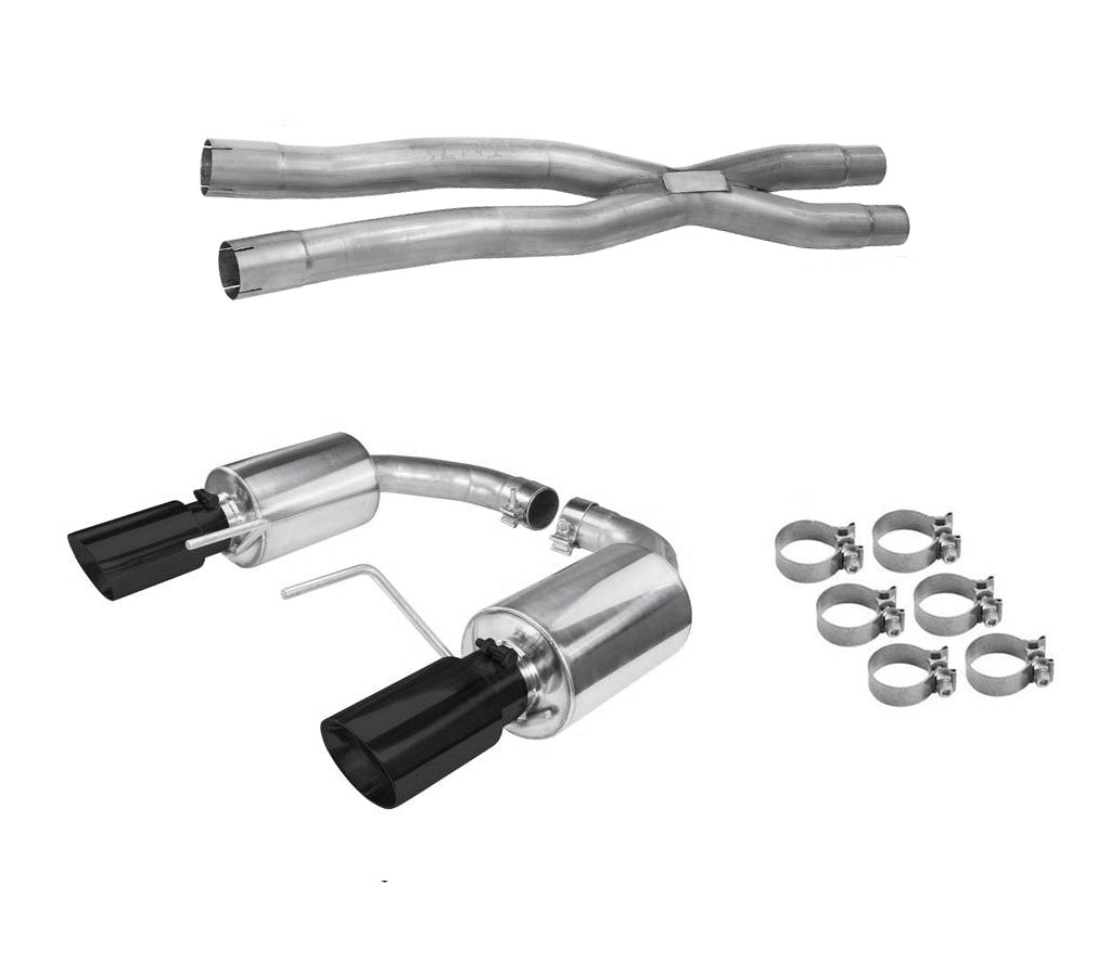 2024-2025 Mustang 5.0 GT Pypes X-Pipe & Axle Back Exhaust System w/ Black Tips