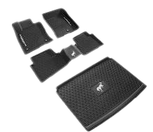 2021-2024 Ford Bronco Sport OEM Front Rear & Cargo 5pc Rubber Floor Mat Liners