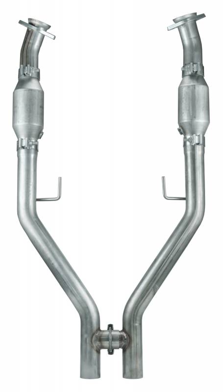 2005-2010 Mustang Long Tube Headers and EPA Compliant Catted H-Pipe Kit | 304 Stainless | HDR55SEH