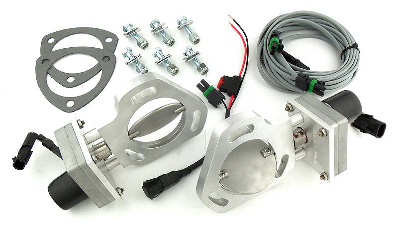 Dual Electric Cutout Kit For 2.5 Inch Exhaust | Includes Y-Pipes | HVE10K