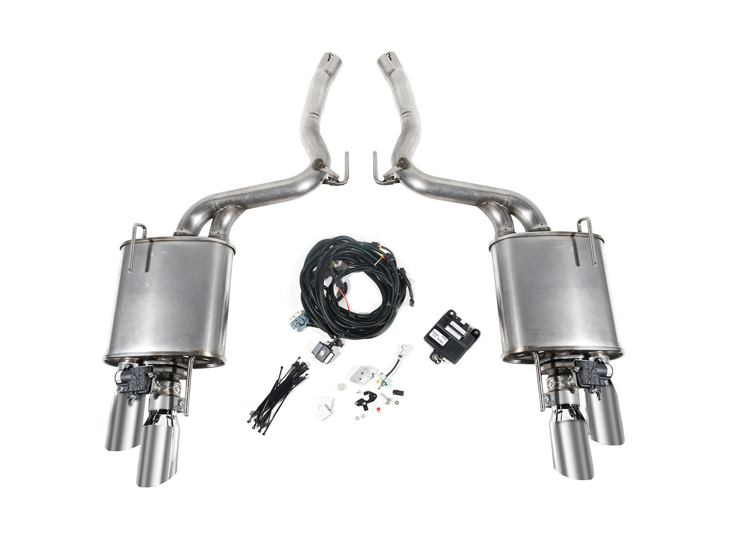 2018-2023 Ford Mustang Roush 422293 Quad Tip Axle Back Active Exhaust System