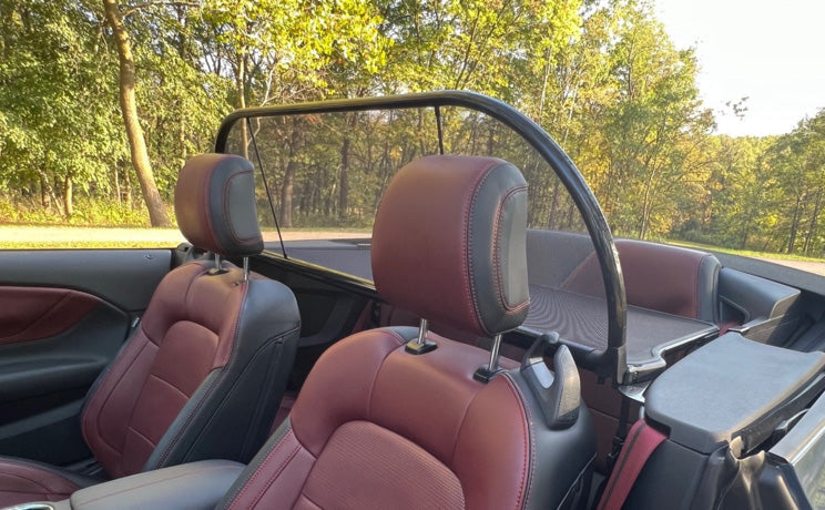 2024-2025 Ford Mustang Wind Screen Deflector for Convertibles WITHOUT Light Bar