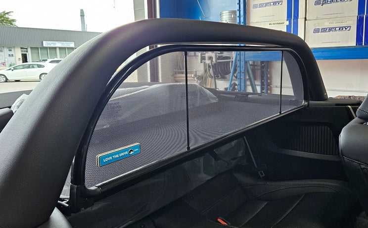 2024-2025 Mustang Convertible Love The Drive Wind Deflector & CDC Styling Bar