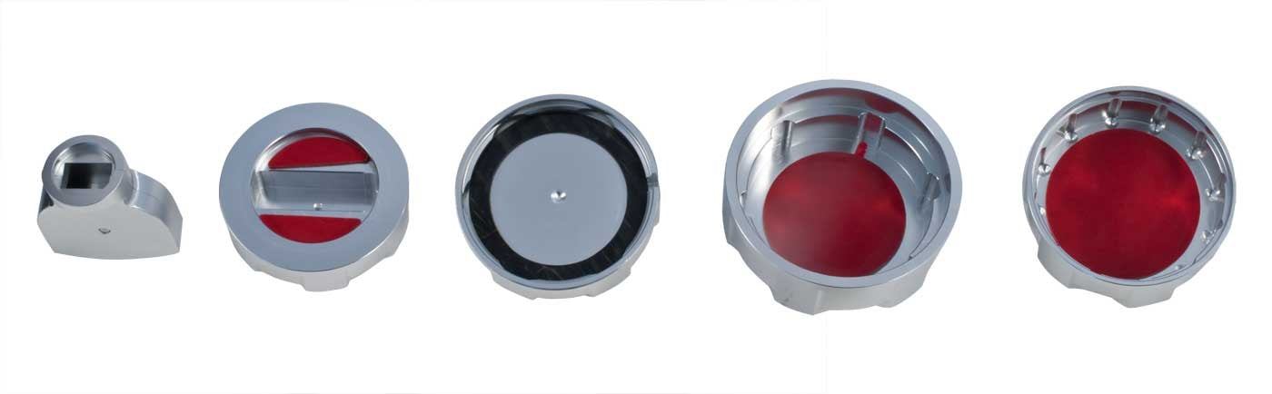 2018-2023 Mustang GT & Ecoboost 5pc Billet Engine Cap Covers Set w/ Ford Inserts