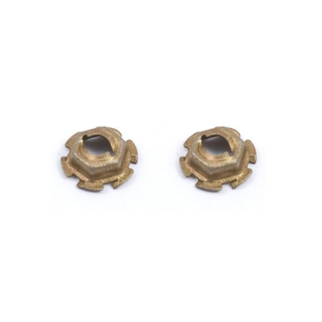 1985-93 Mustang "Ford" Blue Oval Emblem Front Bumper Cover Hardware Nuts w Teeth