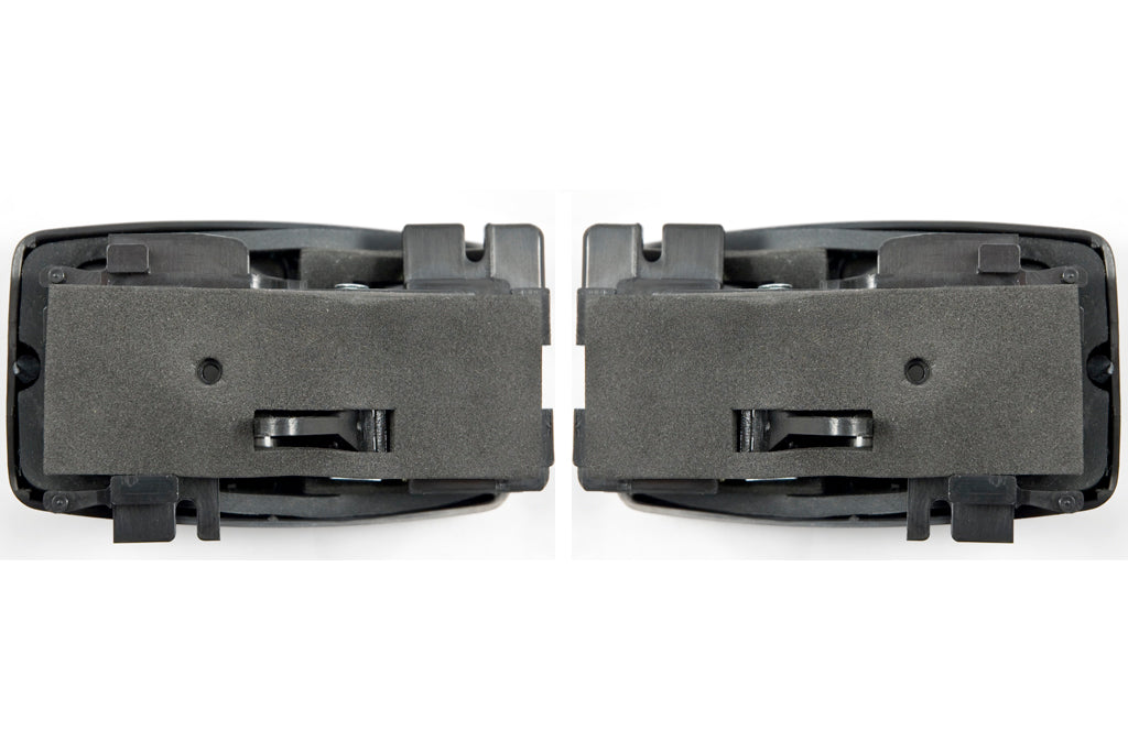 1979-1993 Mustang Inside Inner Black Door Handles & Chrome Bezels w/ Screws