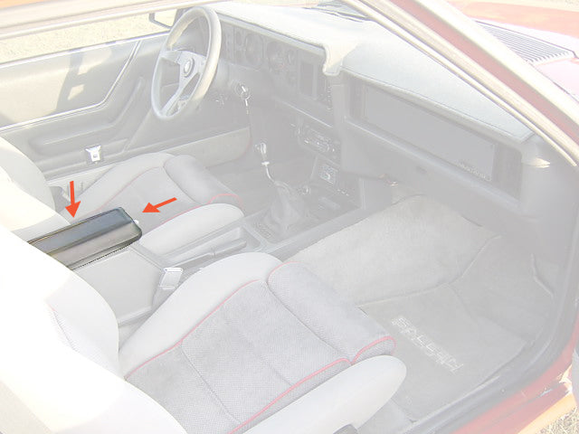 1979-1986 Ford Mustang Light Grey Gray Center Console Armrest Lid Top Cover Pad