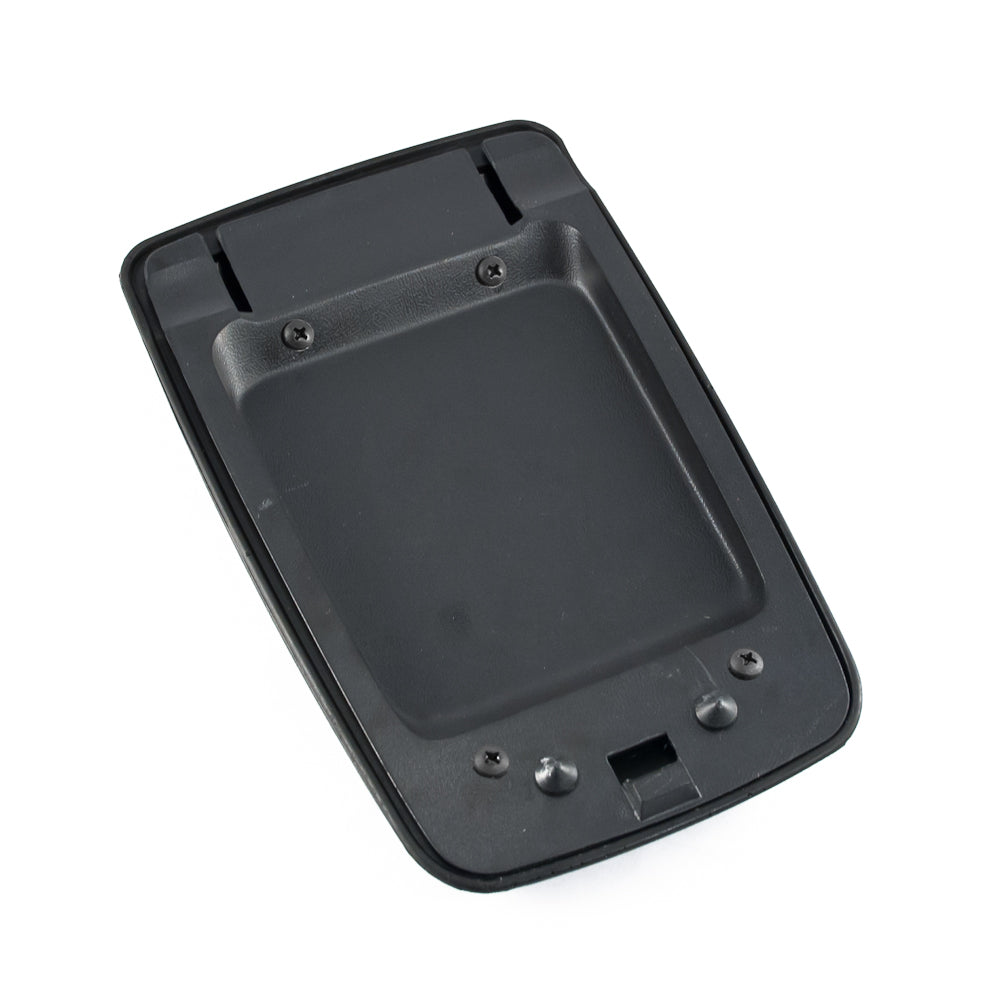 1987-1993 Mustang Black Center Console Arm Rest Pad Cover & Trim Panel Base Kit