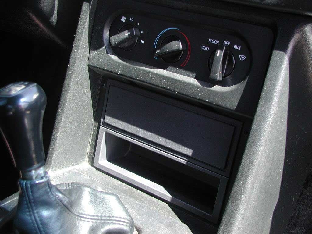 1987-1993 Ford Mustang Cobra R Radio Delete Plate Cover Black