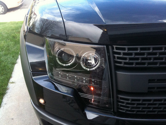 2009-2014 Ford F-150 & Raptor SVT RECON Projector CCFL Halo Headlights