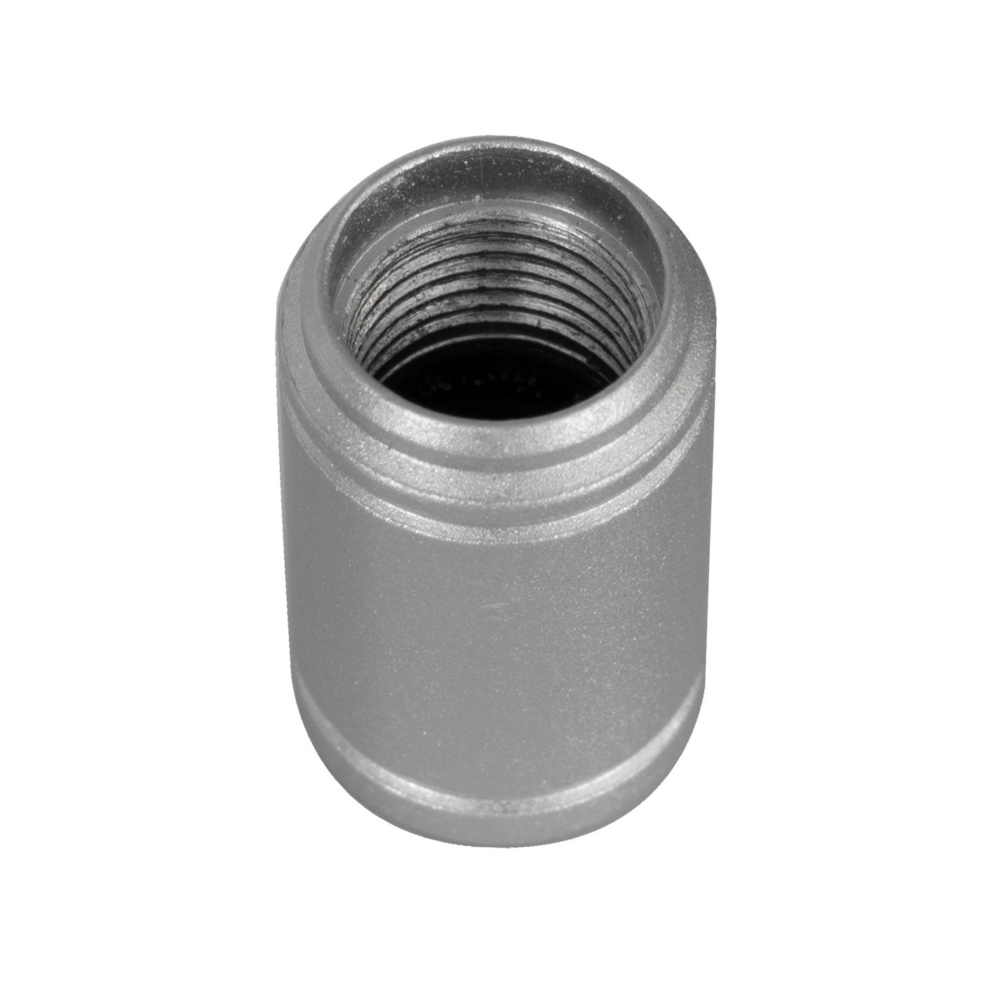 Roush Mustang F150 "R" Logo Silver Wheel Tire Metal Valve Stem Caps - Set of 4