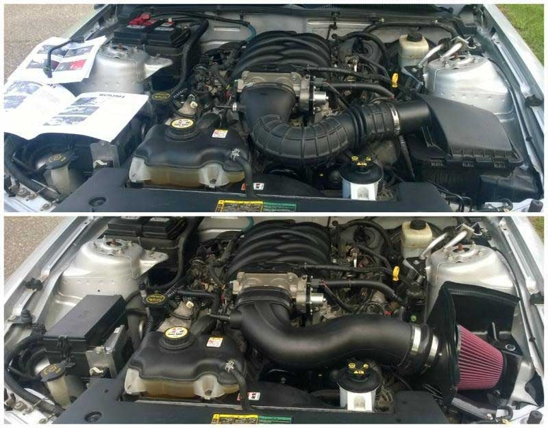 2005-2009 Ford Mustang GT 4.6 V8 Roush Cold Air Intake Kit System 402099 +17 HP