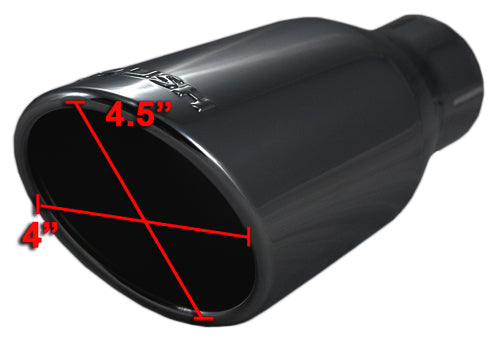 2011-2014 Mustang Black Powdercoated Roush 4.5" Exhaust Tips Pair 421127 421145