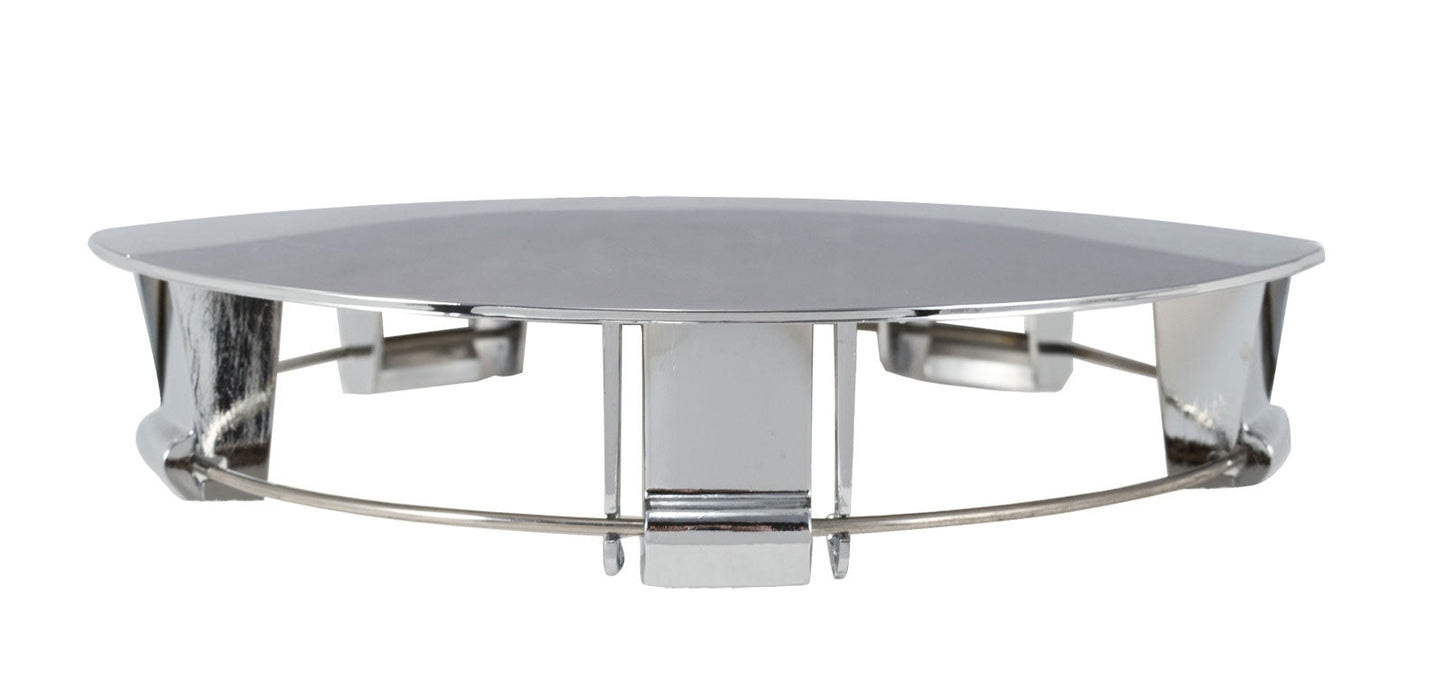 1991-1993 Mustang Wheel 6.75" Chrome Center Cap w Black Running Horse Set of 4