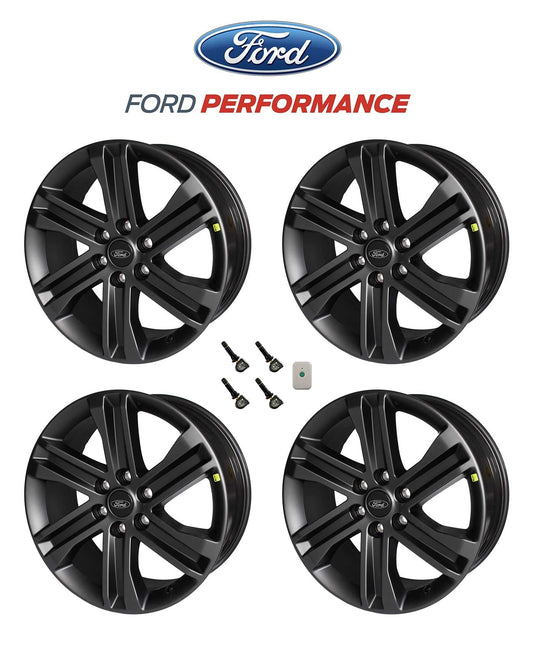 2015-2022 Ford F150 OEM M-1007K-S2085F15 20 x 8.5 Matte Black Wheels & TPMS Kit