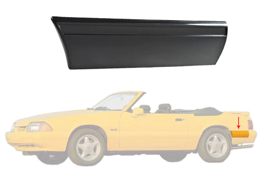 1987-1993 Ford Mustang LX Rear of Quarter Body Bumper Molding Moulding - LH