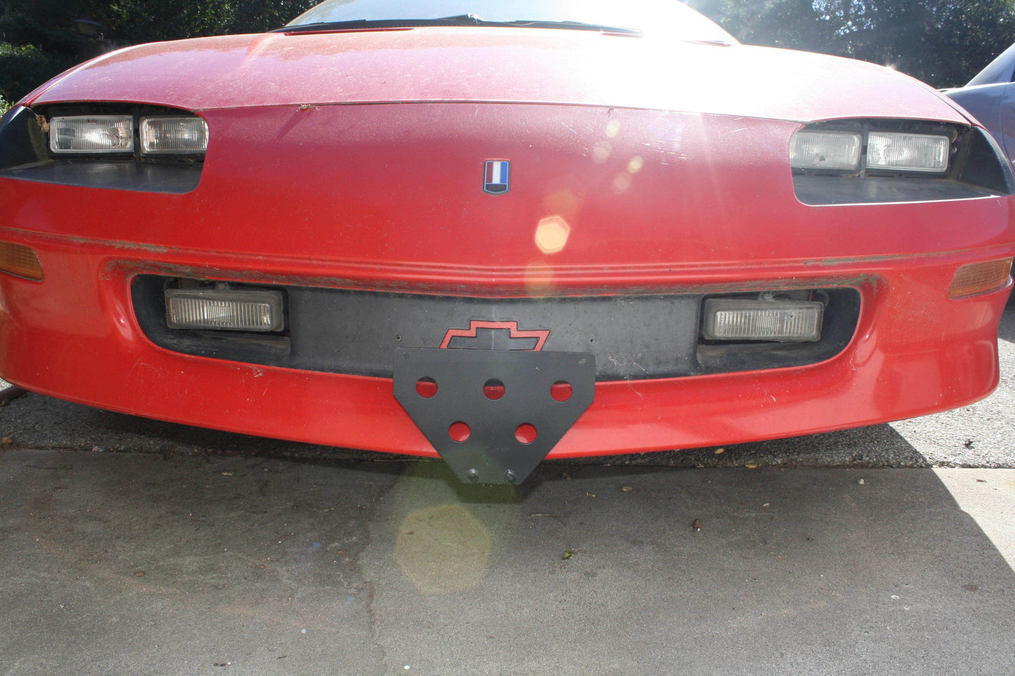 1995-1997 Camaro STO-N-SHO Removable Take Off Front License Plate Bracket
