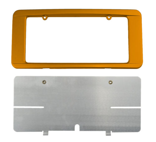 C6 Corvette Custom Painted Rear License Plate Frame - Atomic Orange 83 WA418P