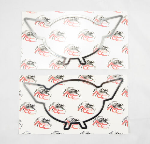 1997-2004 Corvette Stainless Emblem Rings - Goes Around OEM Front & Rear Emblems