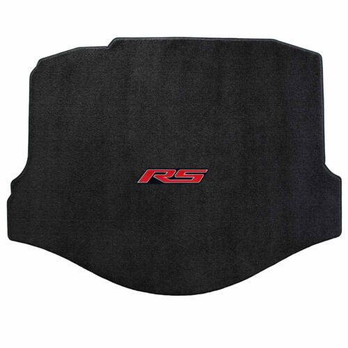 2010-2015 Camaro Coupe Ebony Black Ultimat Rear Trunk Cargo Mat - Red RS Logo