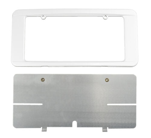 C6 Corvette Custom Painted Rear License Plate Frame - Arctic White 10U WA9567