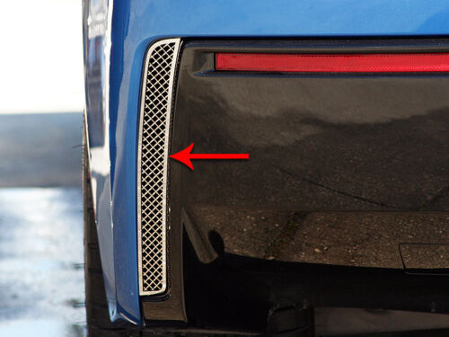 C7 Corvette Stingray Coupe Rear Valence Vent Grilles Mesh Polished Stainless