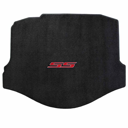 2010-2015 Camaro Coupe Ebony Black Ultimat Rear Trunk Cargo Mat - Red SS Logo