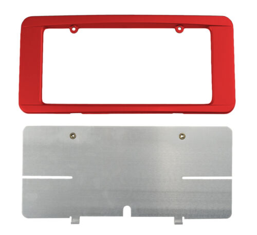 C6 Corvette Custom Painted Rear License Plate Frame - Victory Red 74 GCN WA9260