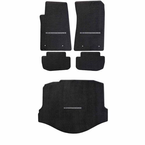 2010-15 Camaro Coupe 5pc Ebony Black Ultimat Floor Trunk Mat Set w CAMARO Logo