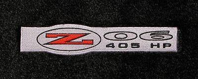 C5 Z06 Corvette Coupe Black Velourtex Trunk Cargo Mat - Silver Z-06 405HP Logo