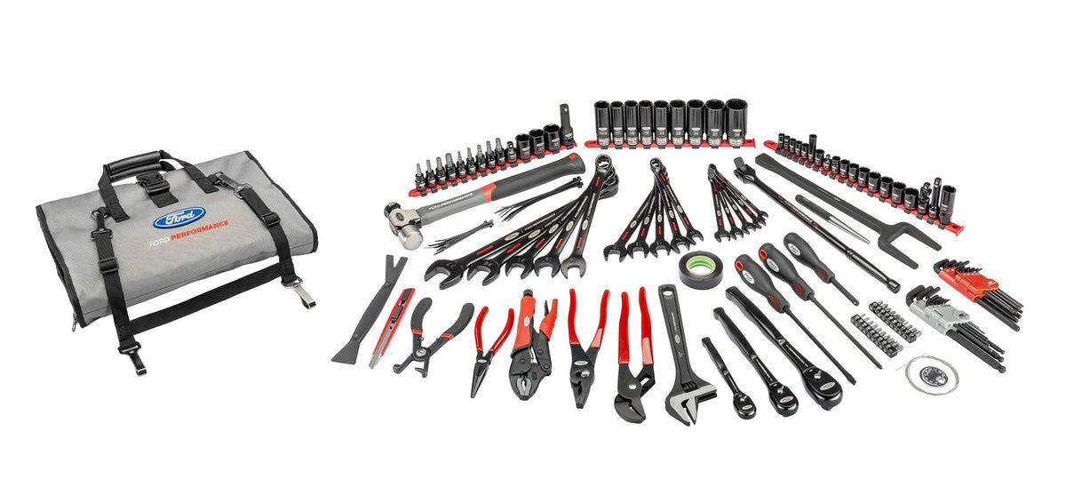 Ford Performance OEM 122pc Maintenance Repair Tool Kit w/ Tri-Fold Storage Case