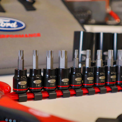 Ford Performance OEM 122pc Maintenance Repair Tool Kit w/ Tri-Fold Storage Case