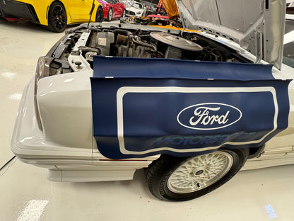 1979+ Mustang Ford Motorsport Anti Scratch 34" Vinyl Fender Cover Protector Blue