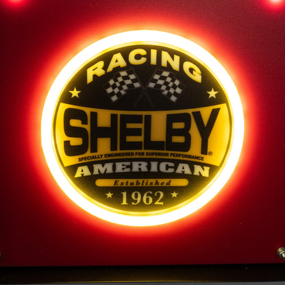 Shelby Vertical Garage Wall Red Light Up LED Flex Neon Sign 47" x 10"