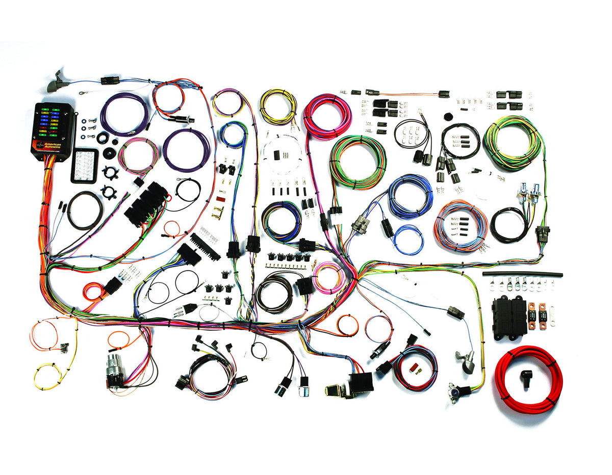 1967-1968 Ford Mustang American Autowire 510055 Complete Wiring Harness Classic Update Kit