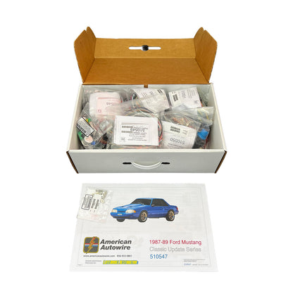 1987-1989 Ford Mustang American Autowire 510547 Complete Wiring Harness Classic Update Kit